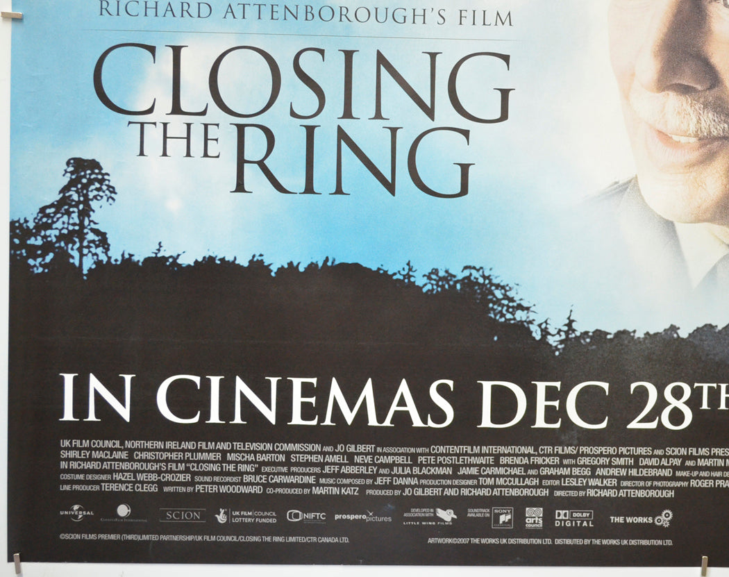 CLOSING THE RING (Bottom Left) Cinema Quad Movie Poster 