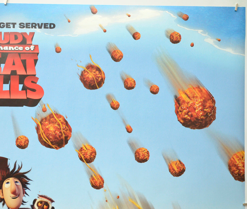 CLOUDY WITH A CHANCE OF MEATBALLS (Top Right) Cinema Quad Movie Poster 