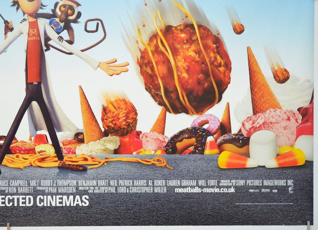 CLOUDY WITH A CHANCE OF MEATBALLS (Bottom Right) Cinema Quad Movie Poster 