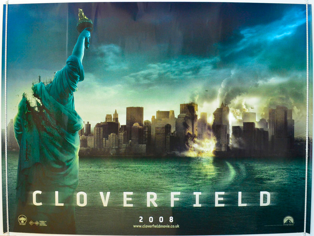 Cloverfield  (Teaser / Advance Version)   Original British Quad Poster - Film Poster - Movie Poster 