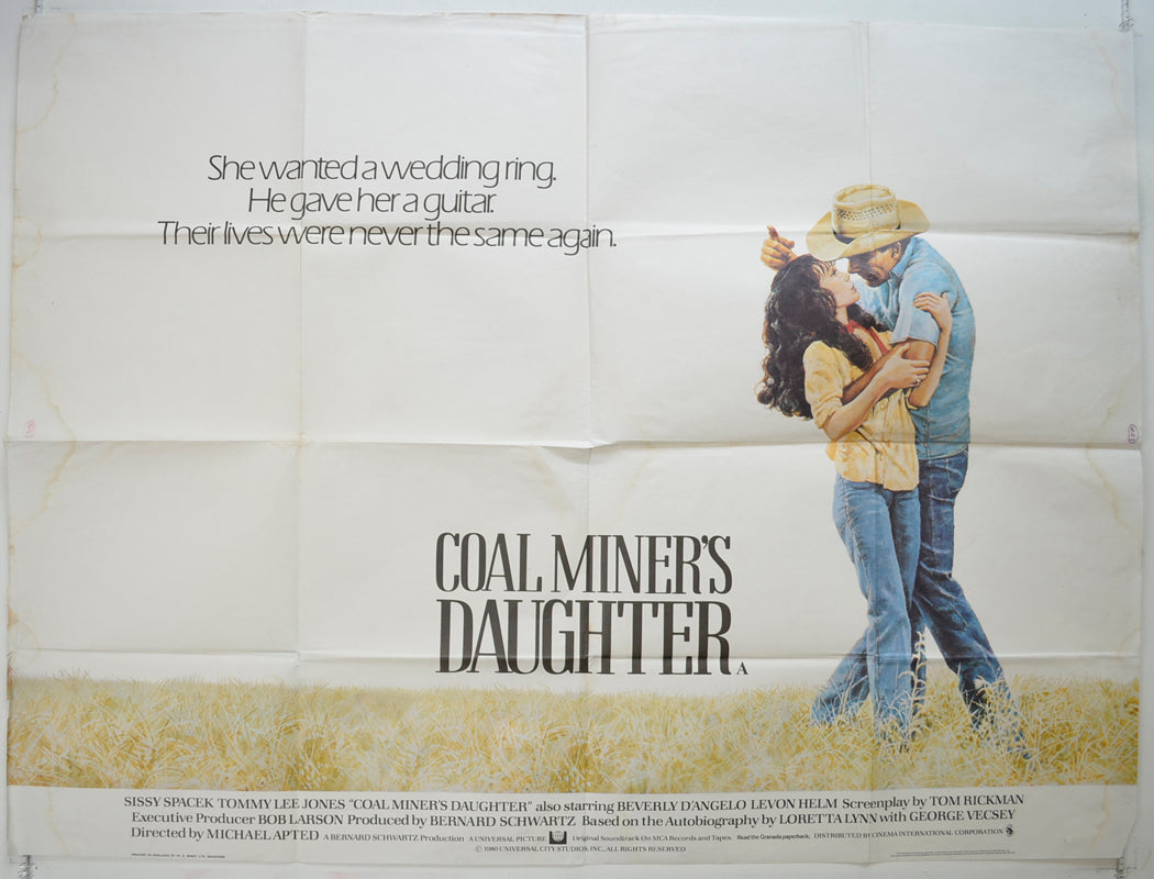 The Coal Miner's Daughter   Original Quad Poster - Film Poster - Movie Poster 