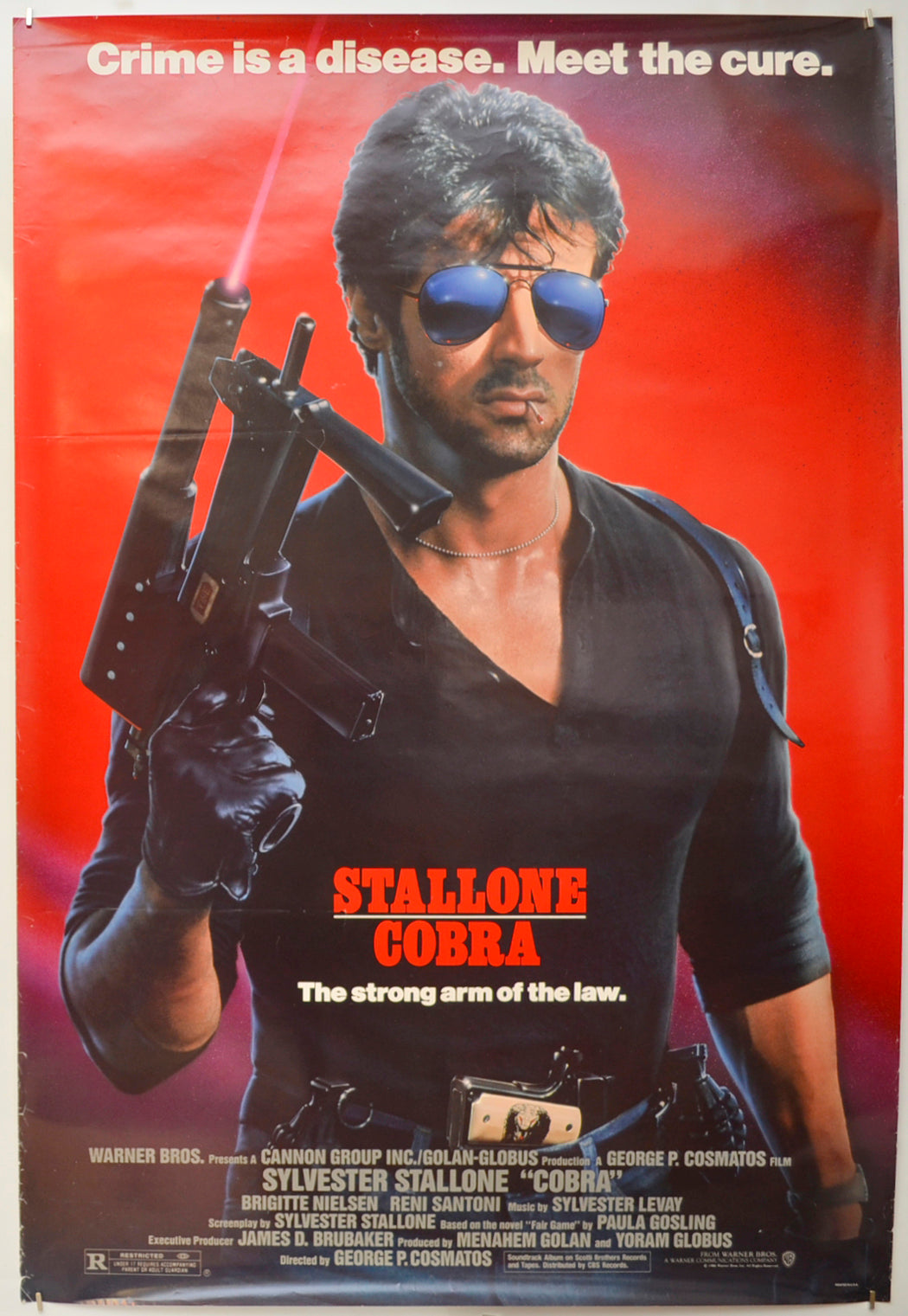 Cobra Original One Sheet Poster - Film Poster - Movie Poster