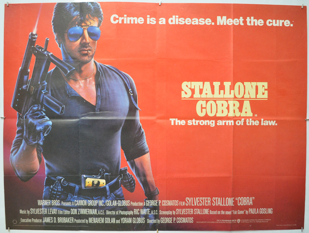 Cobra Original Quad Poster - Film Poster - Movie Poster