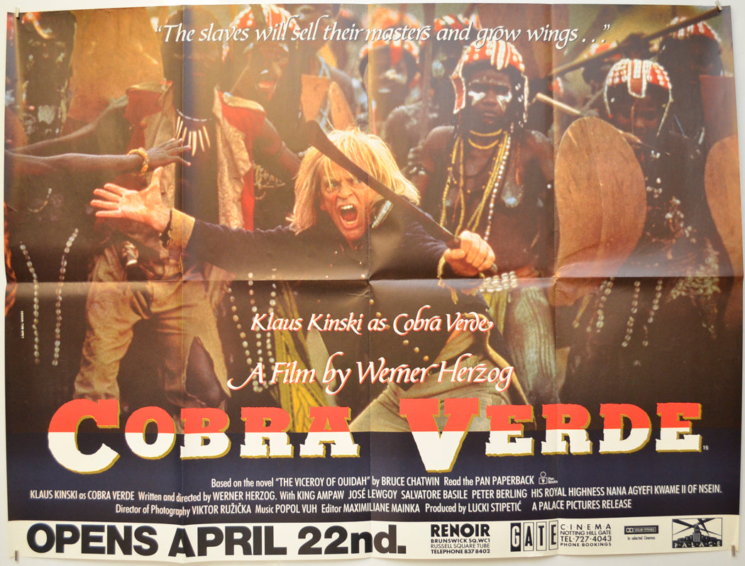 Cobra Verde Original Quad Poster - Film Poster - Movie Poster