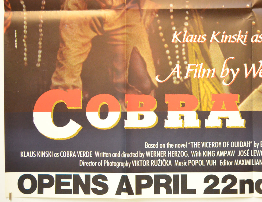 COBRA VERDE (Bottom Left) Cinema Quad Movie Poster 