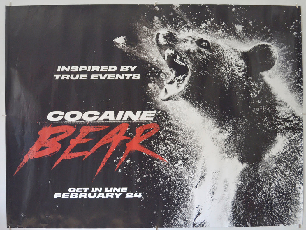 Cocaine Bear Original Quad Poster - Film Poster - Movie Poster  