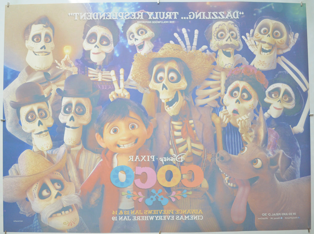 Coco (Back) Cinema Quad Movie Poster 