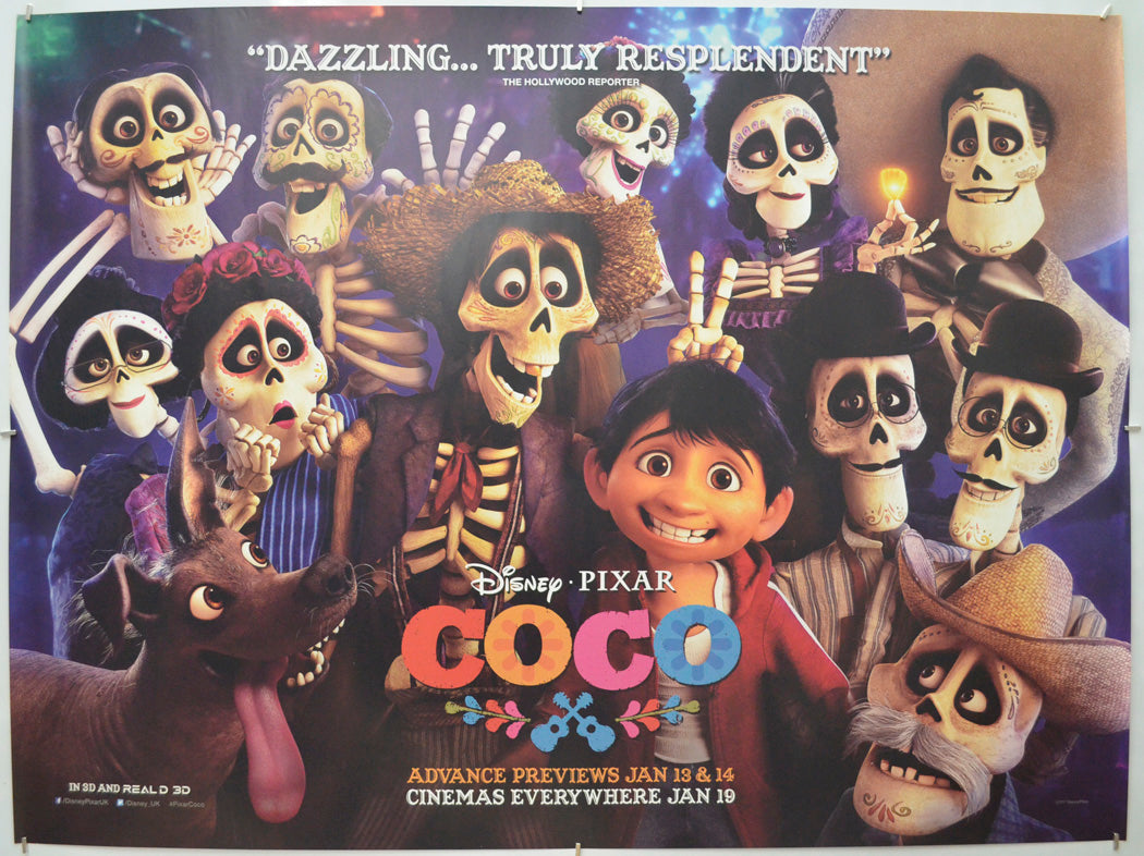 Coco - Original Quad Poster - Film Poster - Movie Poster