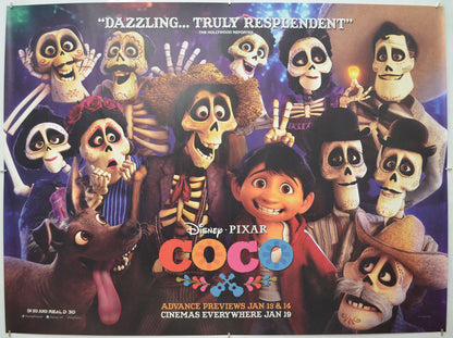 Coco - Original Quad Poster - Film Poster - Movie Poster