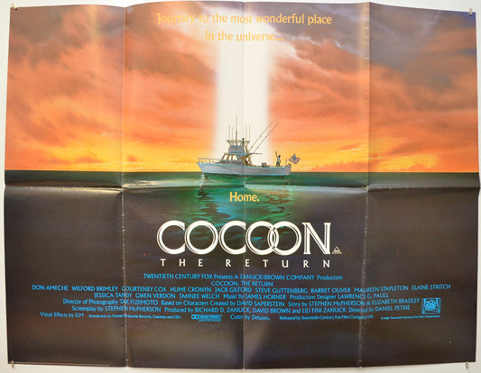 Cocoon : The Return Original Quad Poster - Film Poster - Movie Poster  