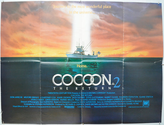 Cocoon : The Return Original Quad Poster - Film Poster - Movie Poster