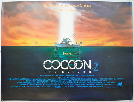 Cocoon : The Return Original Quad Poster - Film Poster - Movie Poster