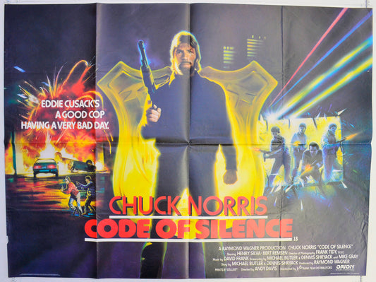 Code Of Silence  Original British Quad Poster - Film Poster - Movie Poster 