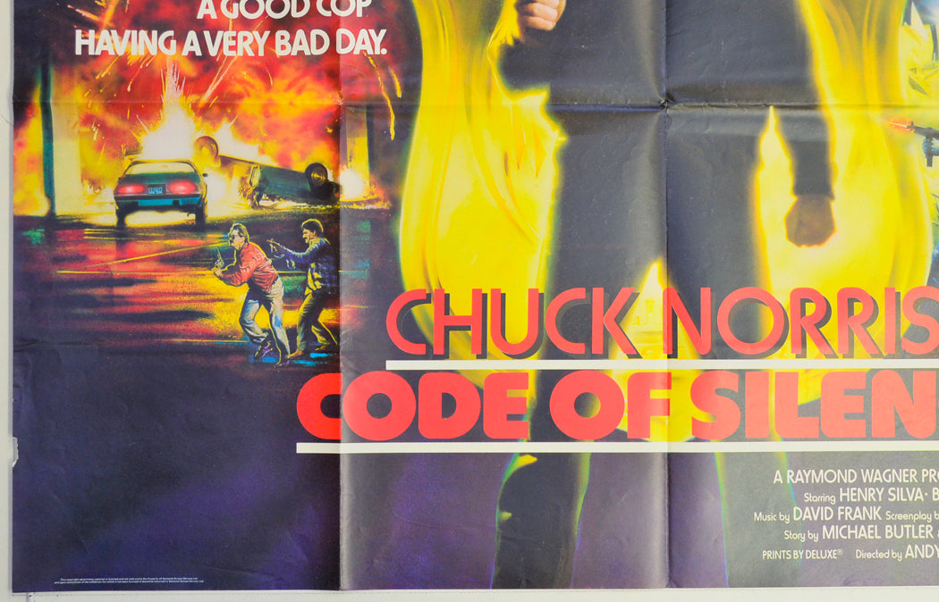 CODE OF SILENCE (Bottom Left) Cinema Quad Movie Poster 