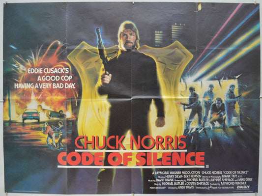 Code Of Silence Original Quad Poster - Film Poster - Movie Poster