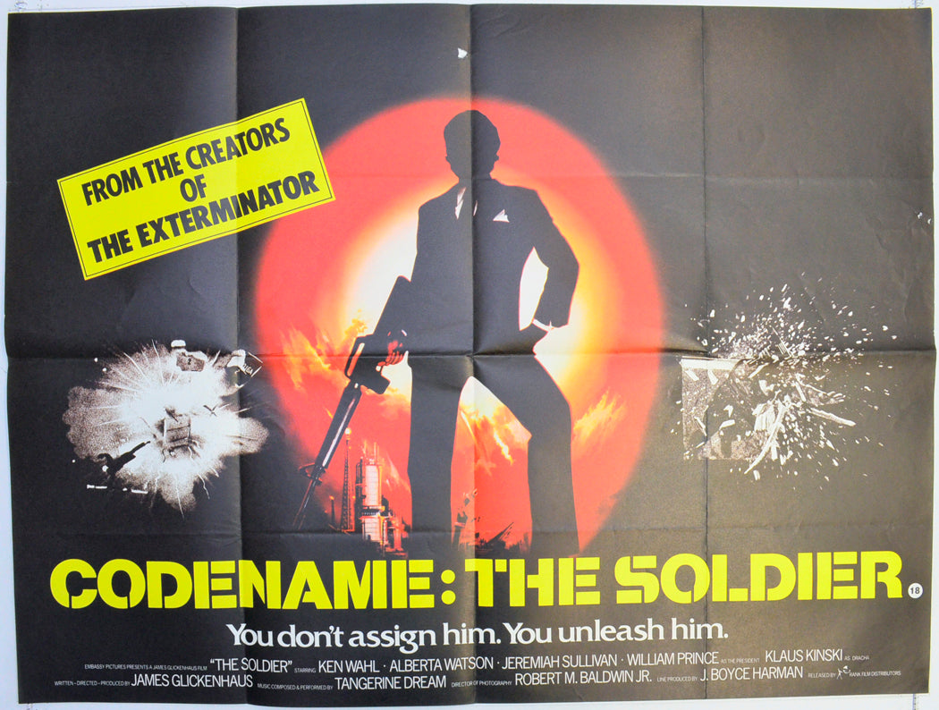 Codename : The Soldier  Original British Quad Poster - Film Poster - Movie Poster 