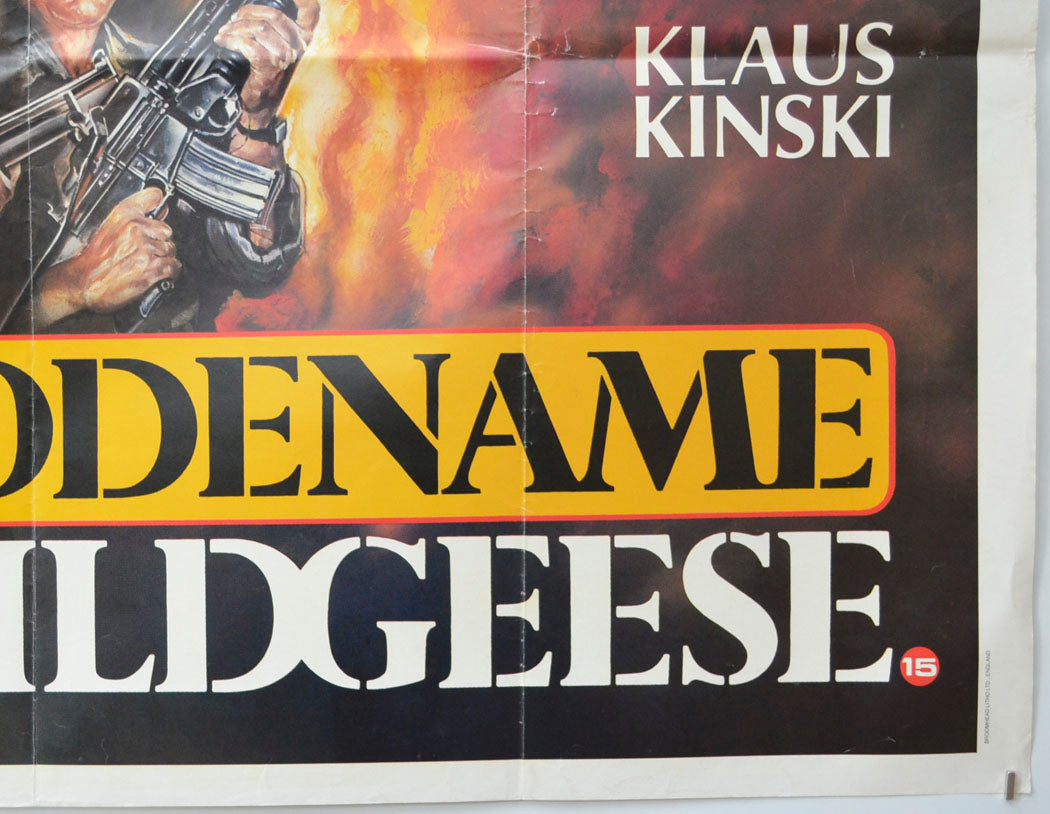 CODENAME WILDGEESE (Bottom Right) Cinema Quad Movie Poster 