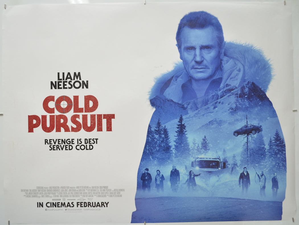 Cold Pursuit - Original Quad Poster - Film Poster - Movie Poster