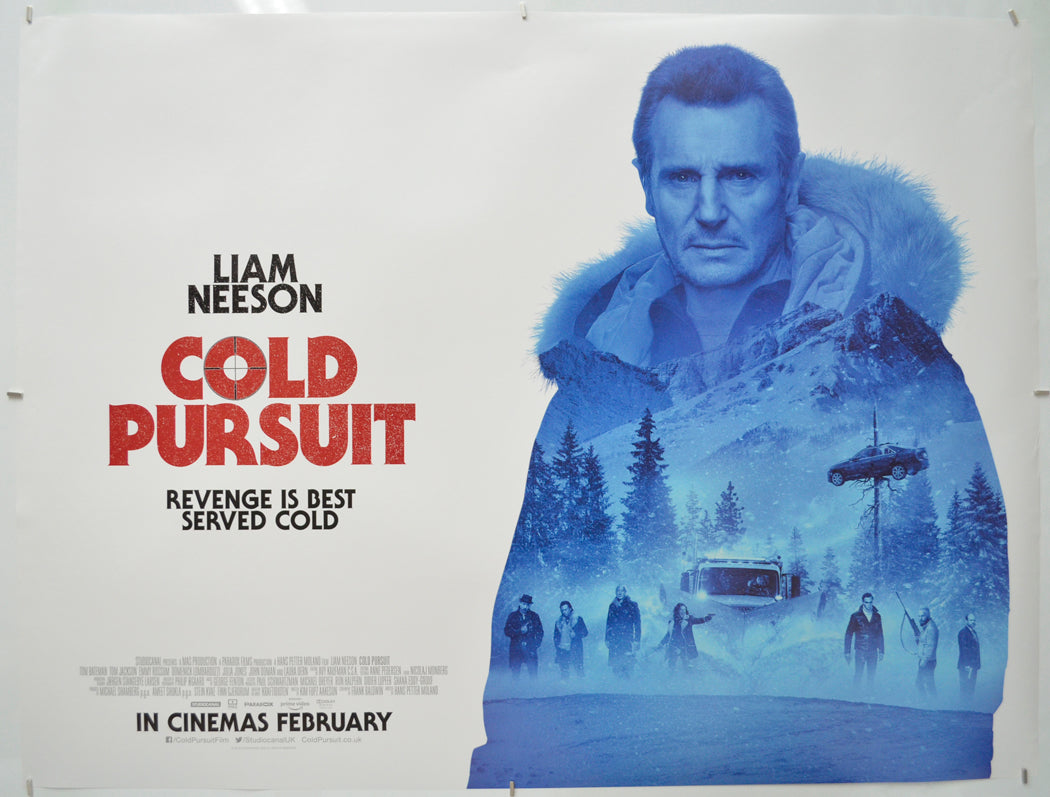 Cold Pursuit - Original Quad Poster - Film Poster - Movie Poster