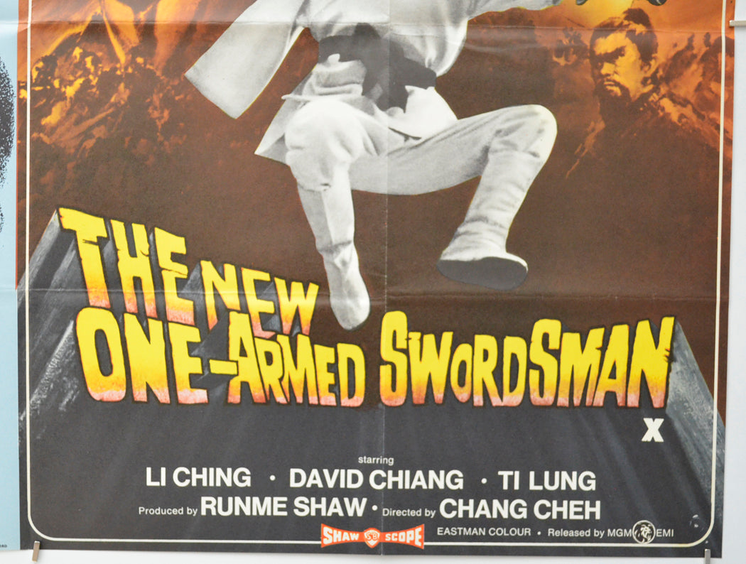 COLD SWEAT / THE NEW ONE-ARMED SWORDSMAN (Bottom Right) Cinema Quad Movie Poster 