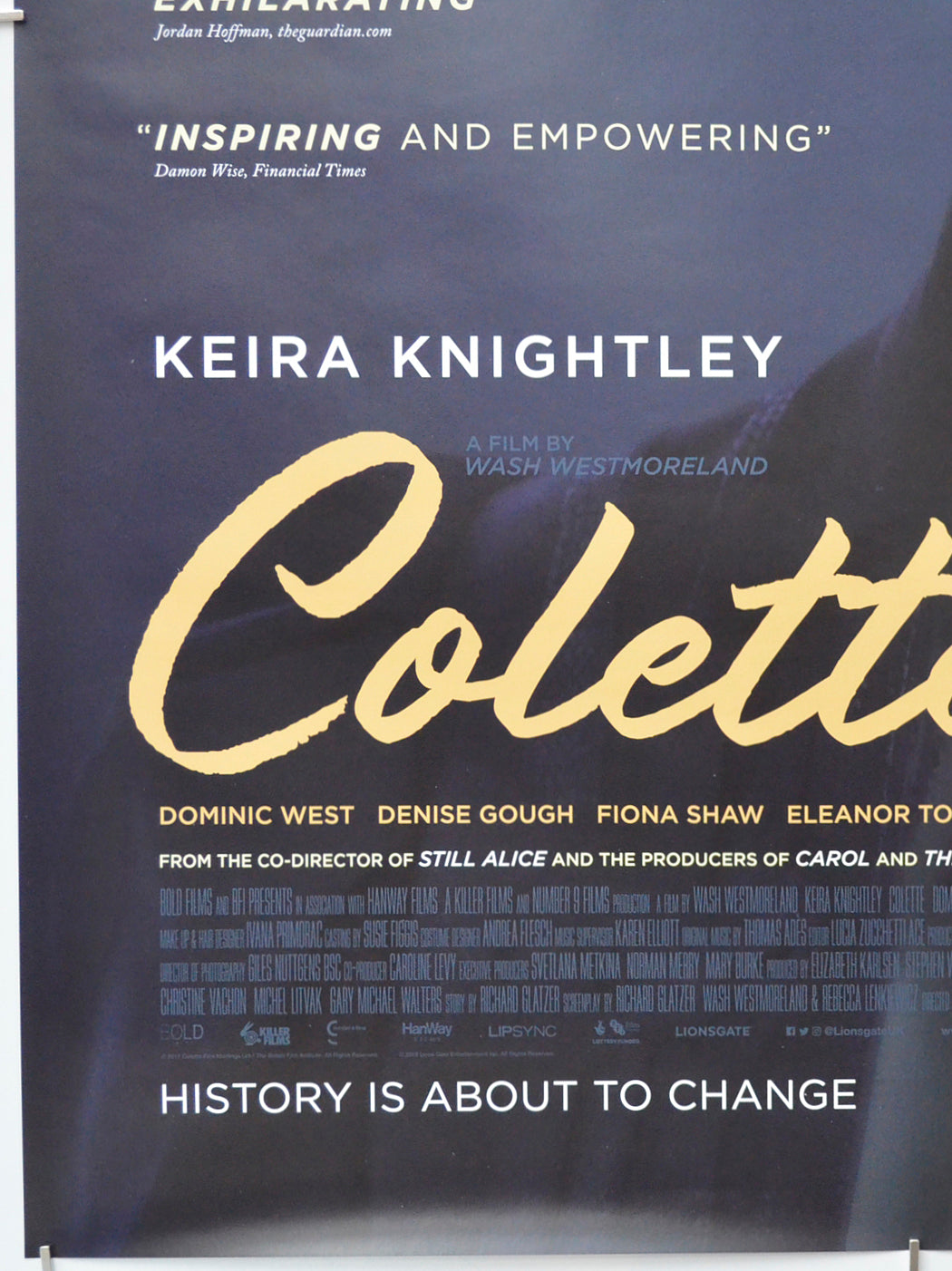 COLETTE (Bottom Left) Cinema One Sheet Movie Poster 