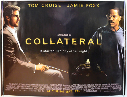 Collateral Original British Quad Poster - Film Poster - Movie Poster 