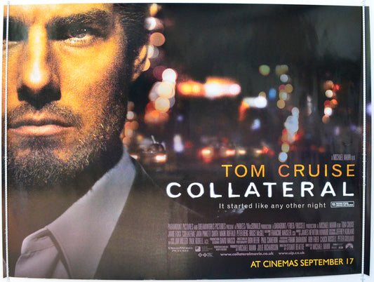 Collateral Original British Quad Poster - Film Poster - Movie Poster 