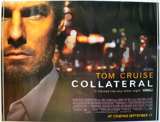 Collateral  (Teaser / Advance Version)   Original British Quad Poster - Film Poster - Movie Poster 