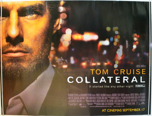 Collateral  (Teaser / Advance Version)   Original British Quad Poster - Film Poster - Movie Poster 