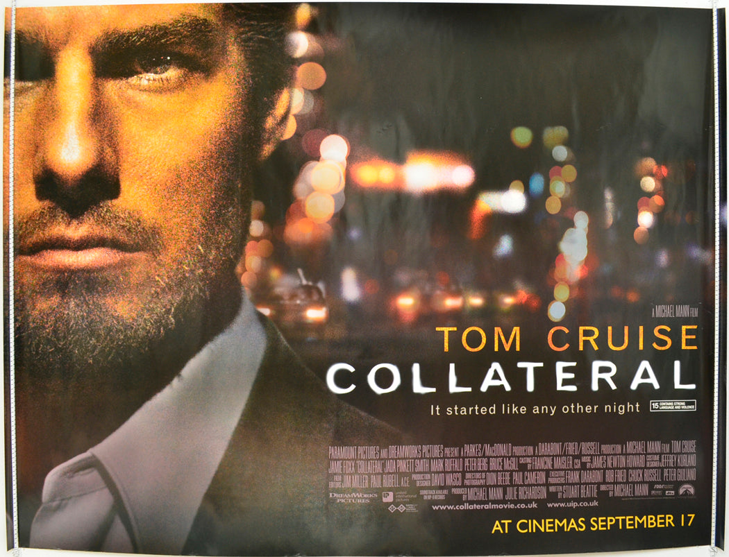 Collateral  (Teaser / Advance Version)   Original Quad Poster - Film Poster - Movie Poster  