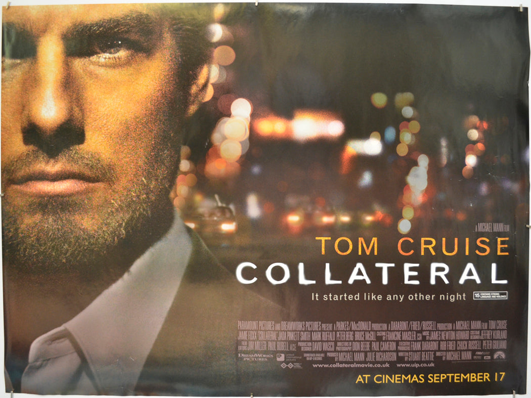 Collateral  (Teaser / Advance Version) Original Quad Poster - Film Poster - Movie Poster  