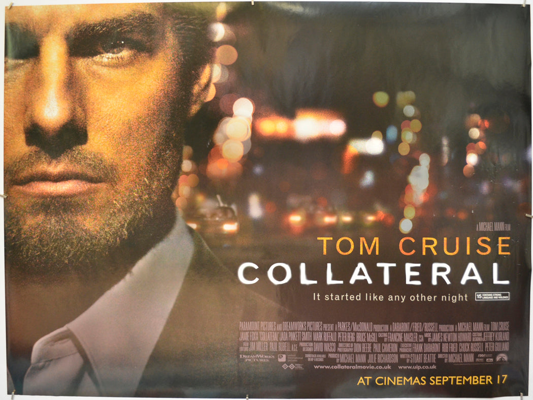 Collateral  (Teaser / Advance Version) Original Quad Poster - Film Poster - Movie Poster  