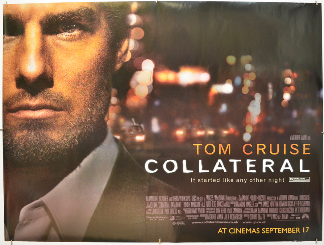 Collateral (Teaser / Advance Version)  Original Quad Poster - Film Poster - Movie Poster