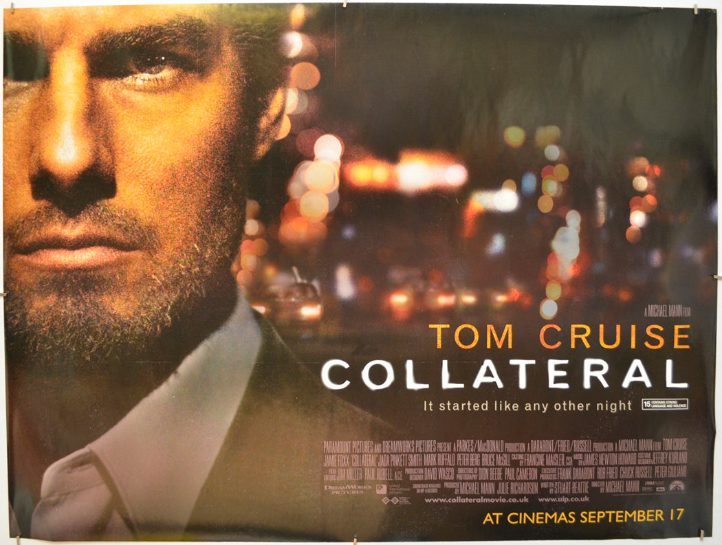 Collateral (Teaser / Advance Version)  Original Quad Poster - Film Poster - Movie Poster