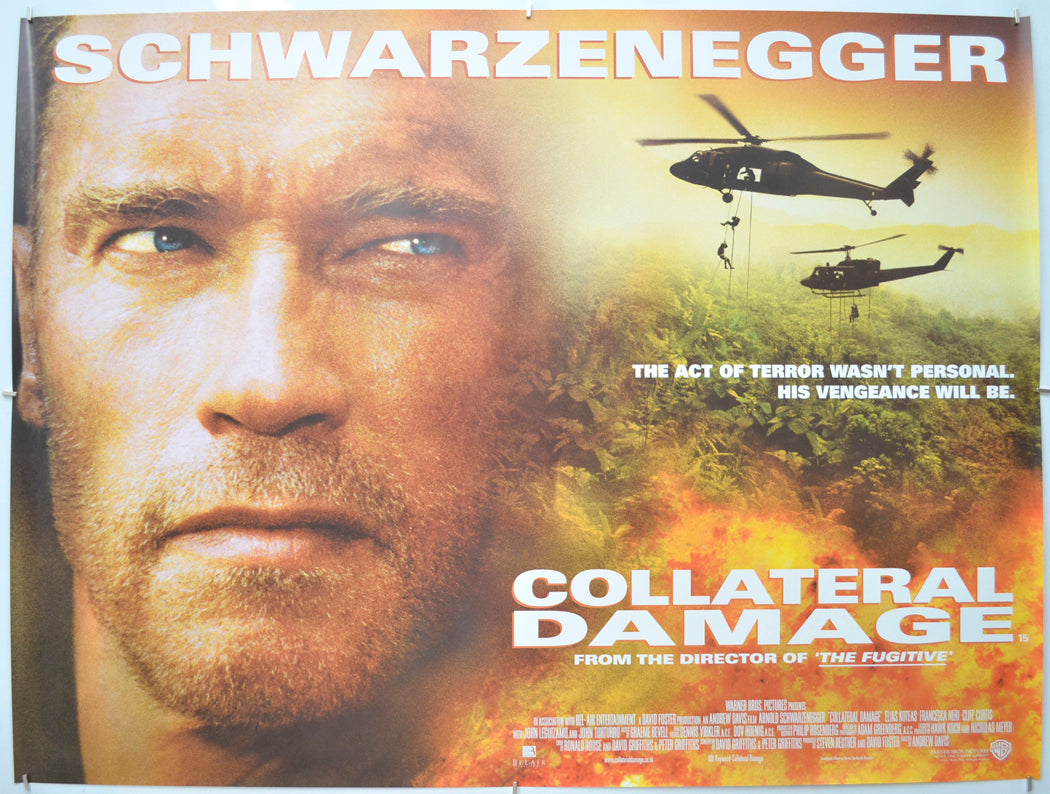 Collateral Damage Original Quad Poster - Film Poster - Movie Poster  