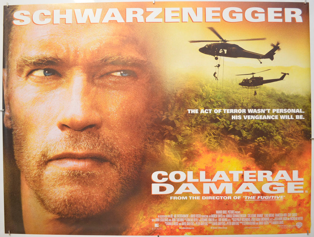 Collateral Damage Original Quad Poster - Film Poster - Movie Poster