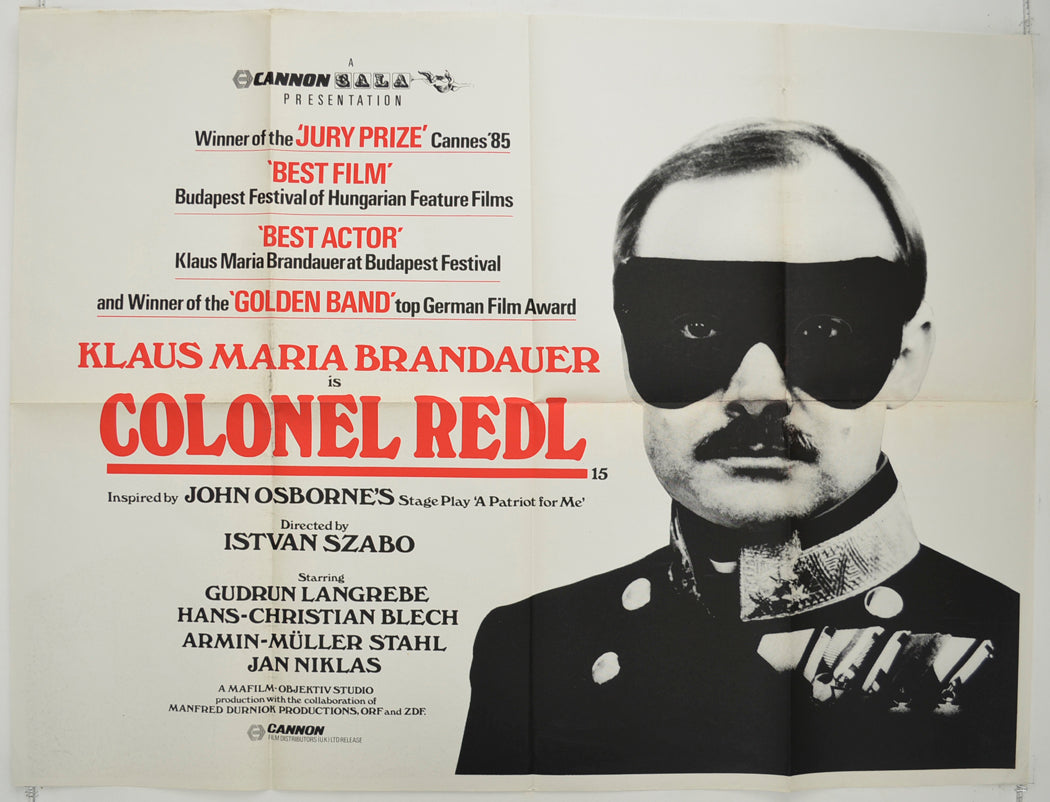 Colonel Redl  (a.k.a Oberst Redl)   Original Quad Poster - Film Poster - Movie Poster  