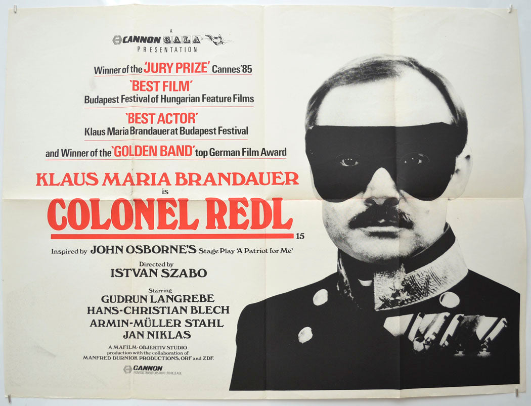 Colonel Redl (a.k.a Oberst Redl ) Original Quad Poster - Film Poster - Movie Poster