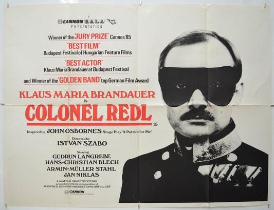 Colonel Redl (a.k.a Oberst Redl) Original Quad Poster - Film Poster - Movie Poster