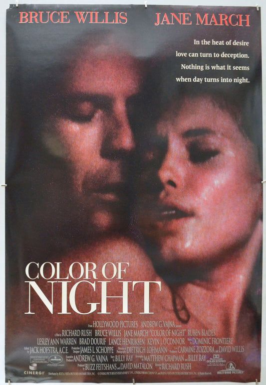 Color Of Night  Original One Sheet Poster - Film Poster - Movie Poster