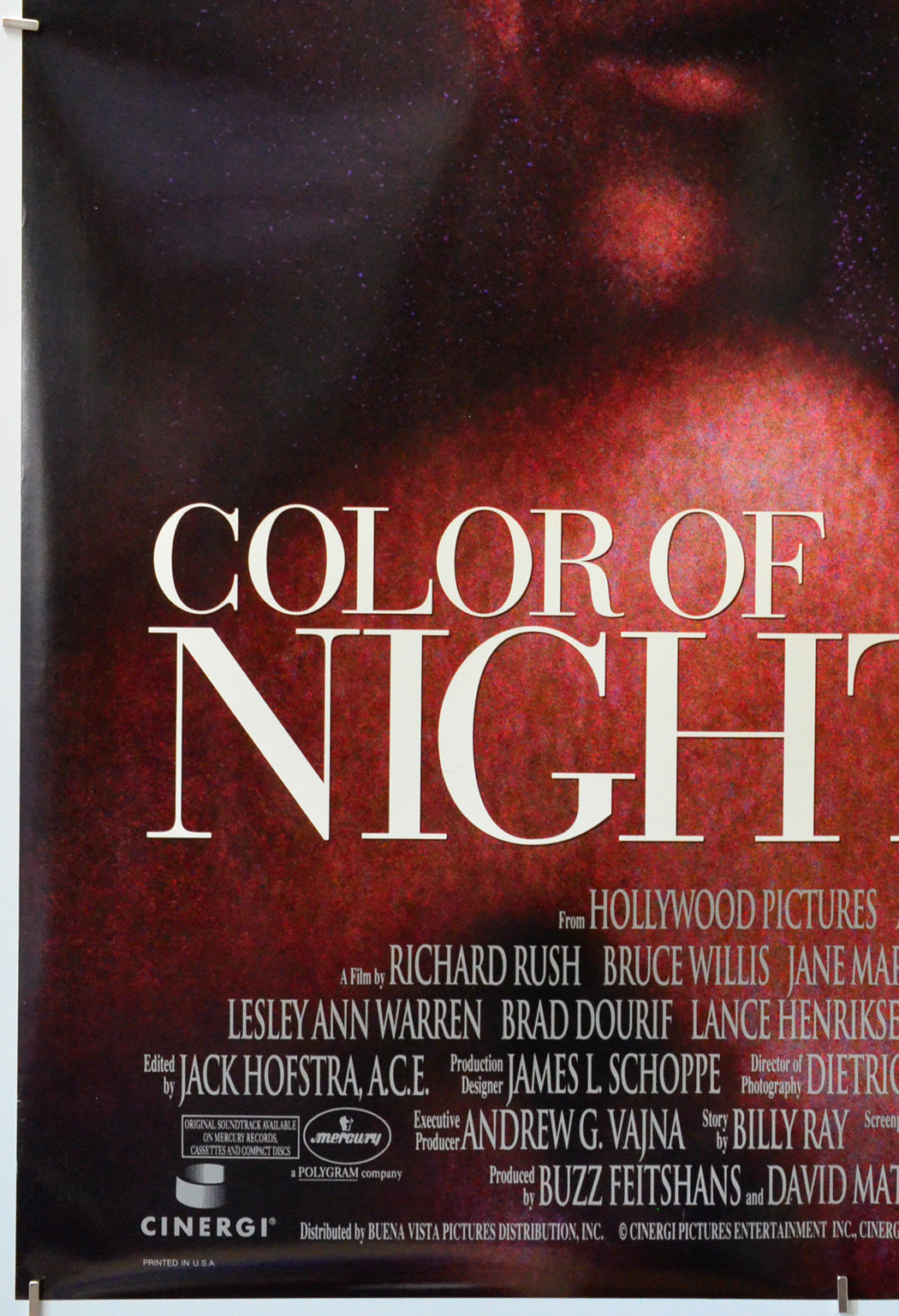 Color Of Night (Bottom Left) Cinema One Sheet Movie Poster 