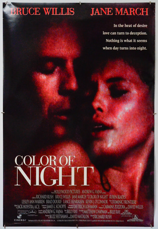 Color Of Night - Original One Sheet Poster - Film Poster - Movie Poster 