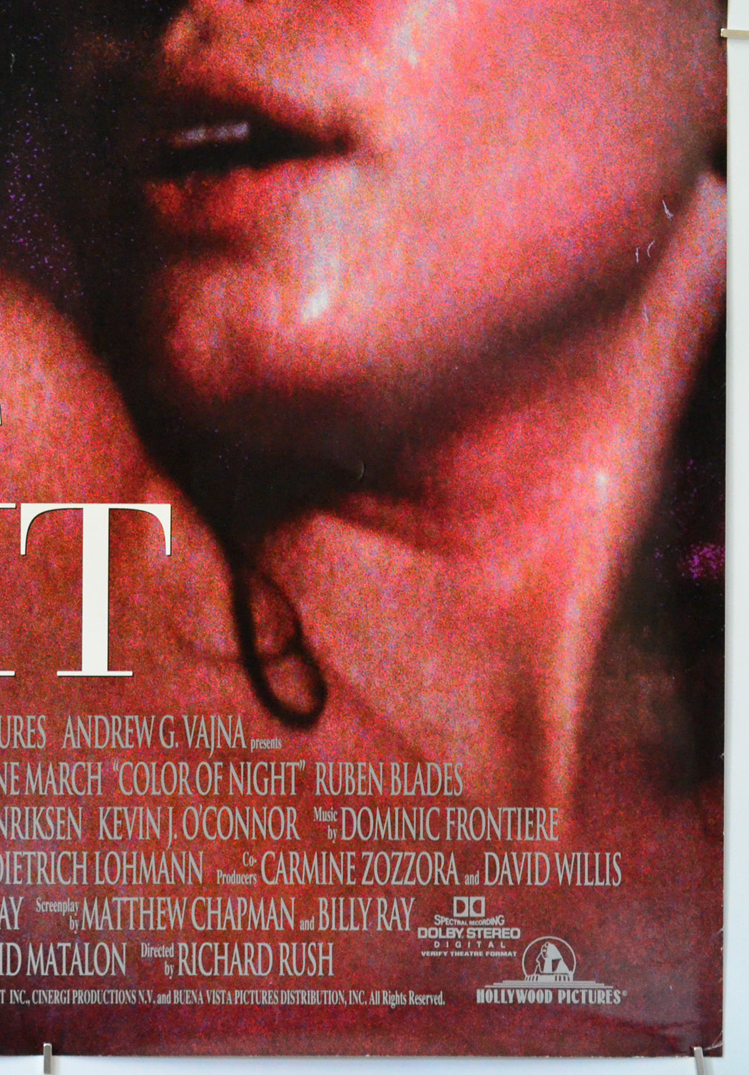 Color Of Night (Bottom Right) Cinema One Sheet Movie Poster 