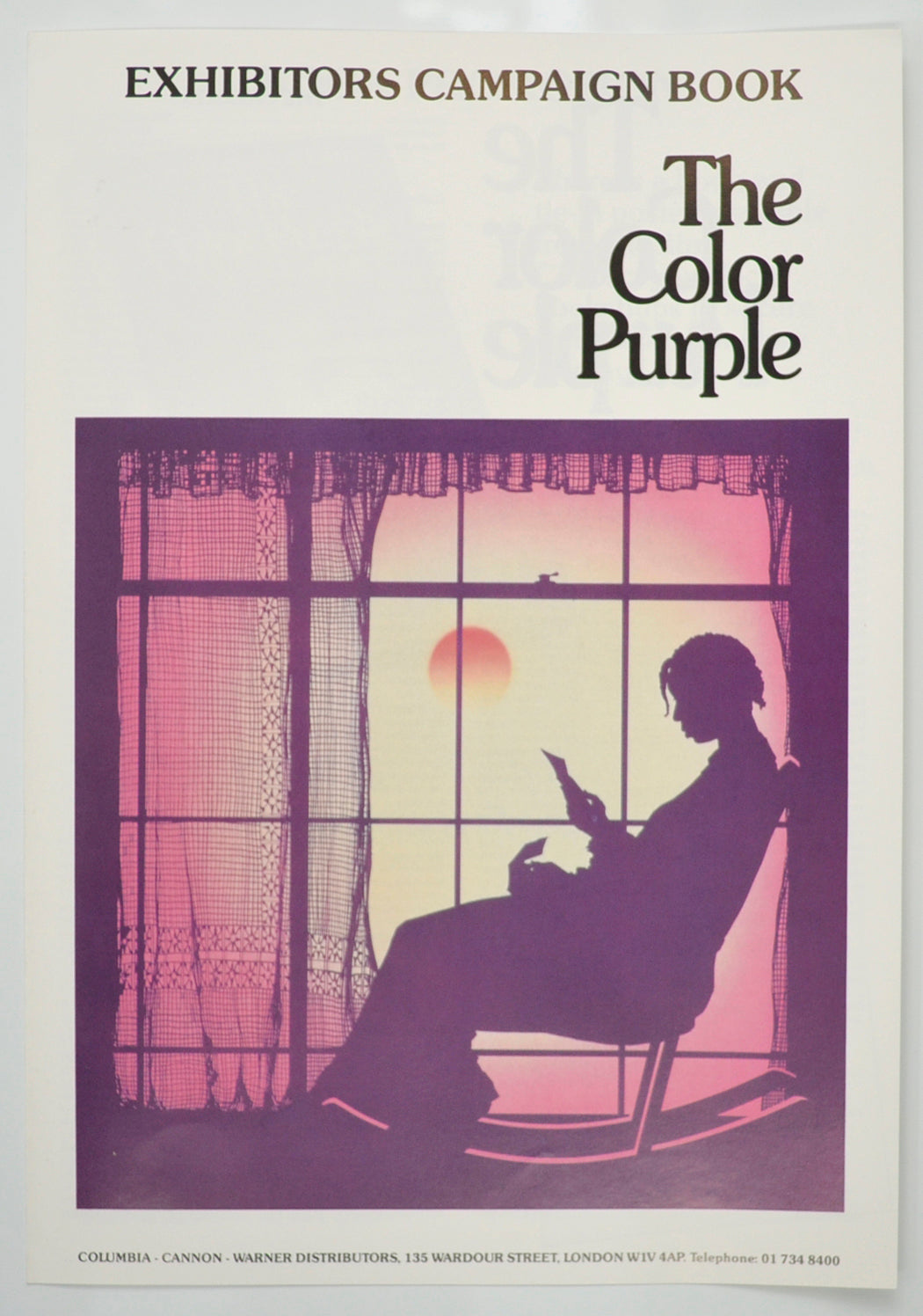 The Color Purple Original 6 Page Cinema Exhibitors Campaign Pressbook (UK)