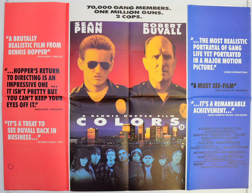 Colors  Original British Quad Poster - Film Poster - Movie Poster 