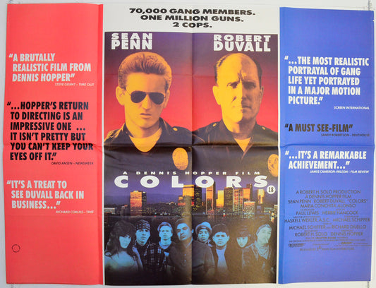 Colors  Original British Quad Poster - Film Poster - Movie Poster 