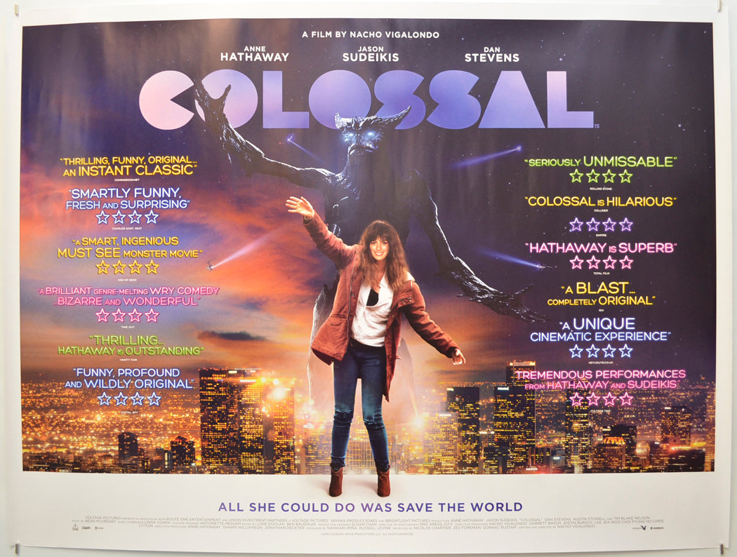 Colossal Original Quad Poster - Film Poster - Movie Poster