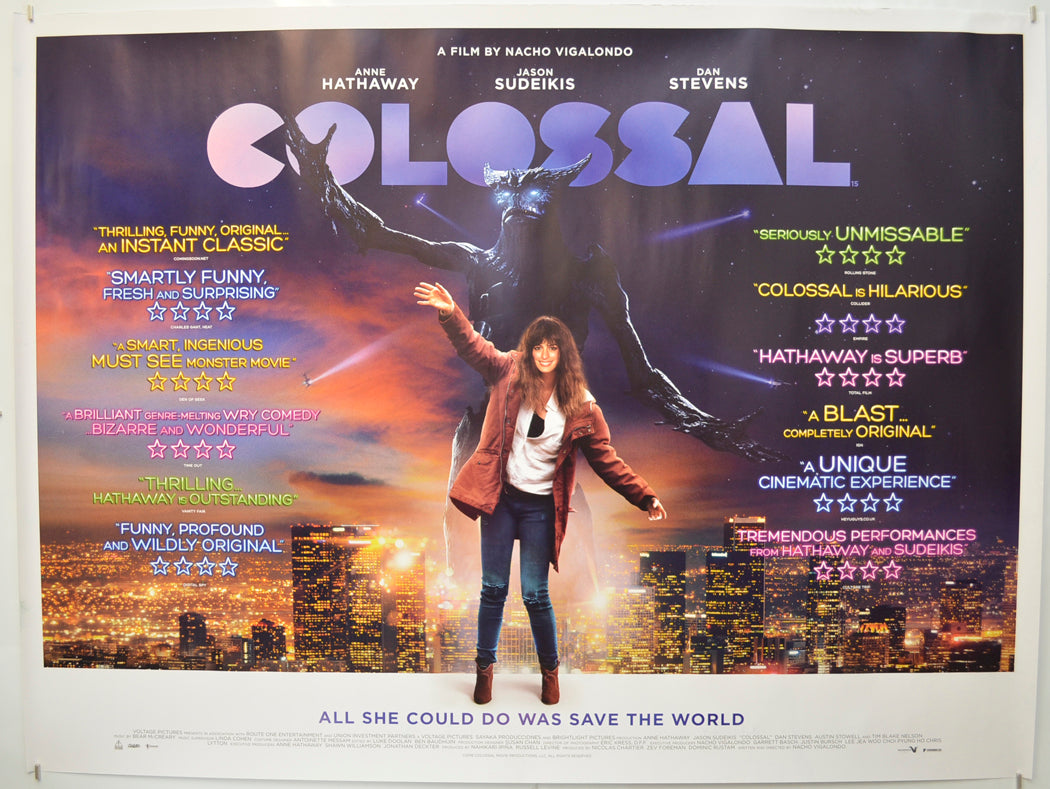 Colossal Original Quad Poster - Film Poster - Movie Poster