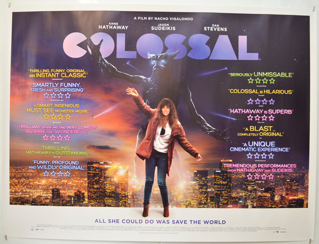 Colossal Original Quad Poster - Film Poster - Movie Poster