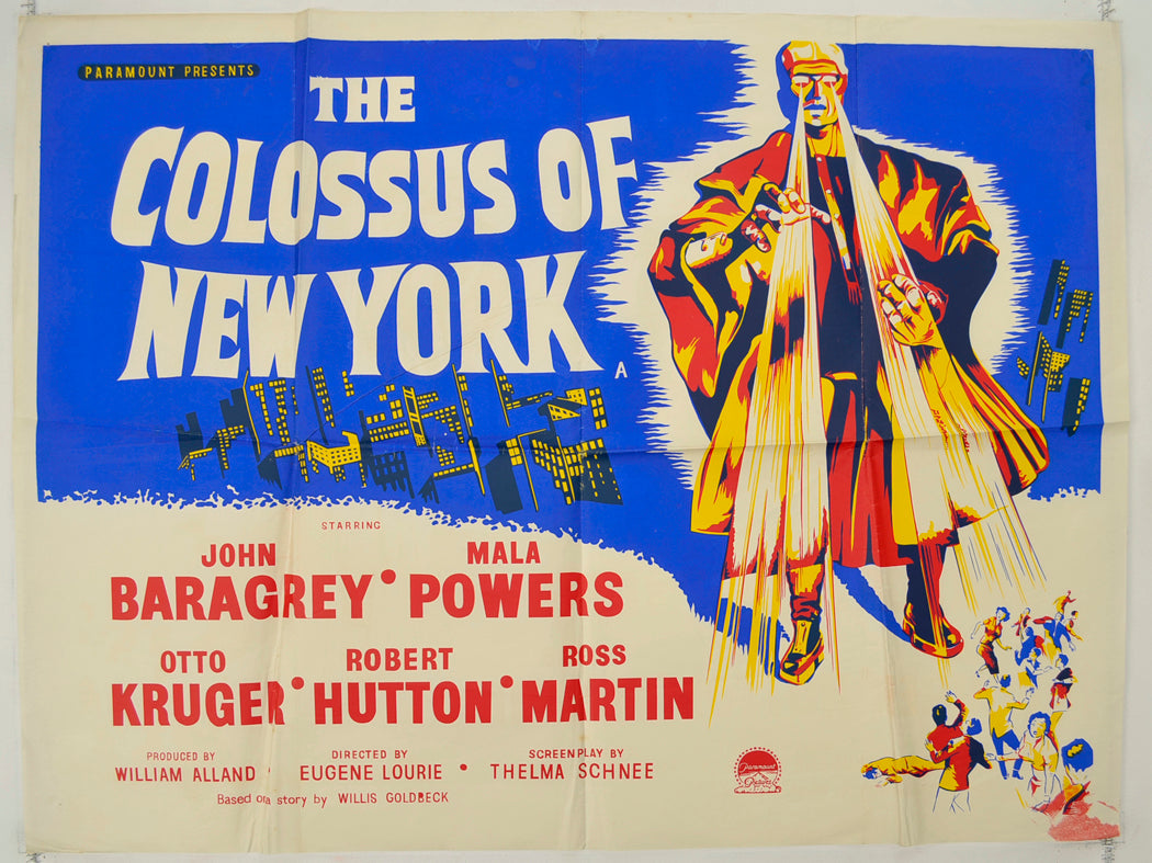 Colossus Of New York  (1960's release poster)   Original Quad Poster - Film Poster - Movie Poster